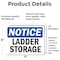 Signmission Ladder Storage, 7 in W x Rectangle, Vinyl Decal OS-2PACK-NS-D-57-L-13948 - alternate 2